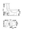 BL101A HARMONY COMPLETE P-TRAP 180MM SET TOILET - Image 2