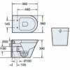 CB1088 ARCO FLOOR STANDING TOILET - Image 2